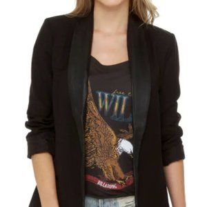 Bb Dakota Zane Blazer with Leather Lapel